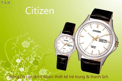 Đồng Hồ Đôi Citizen BF2009-11A & EQ0599-11A: Gắn Kết Yêu Thương.