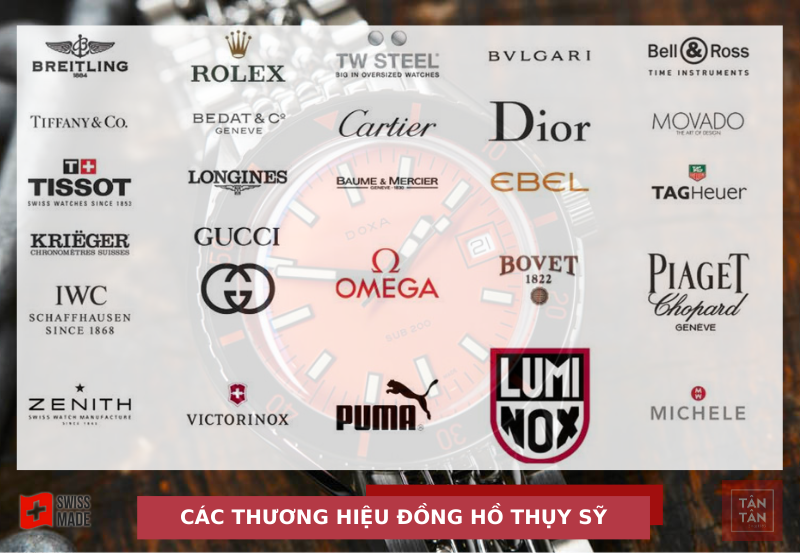Top 15 thương hiệu đồng hồ Thụy Sỹ nổi tiếng nhất hiện nay