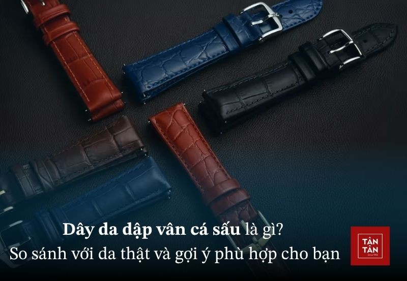 Dây da dập vân cá sấu là gì? So sánh với da thật và gợi ý lựa chọn