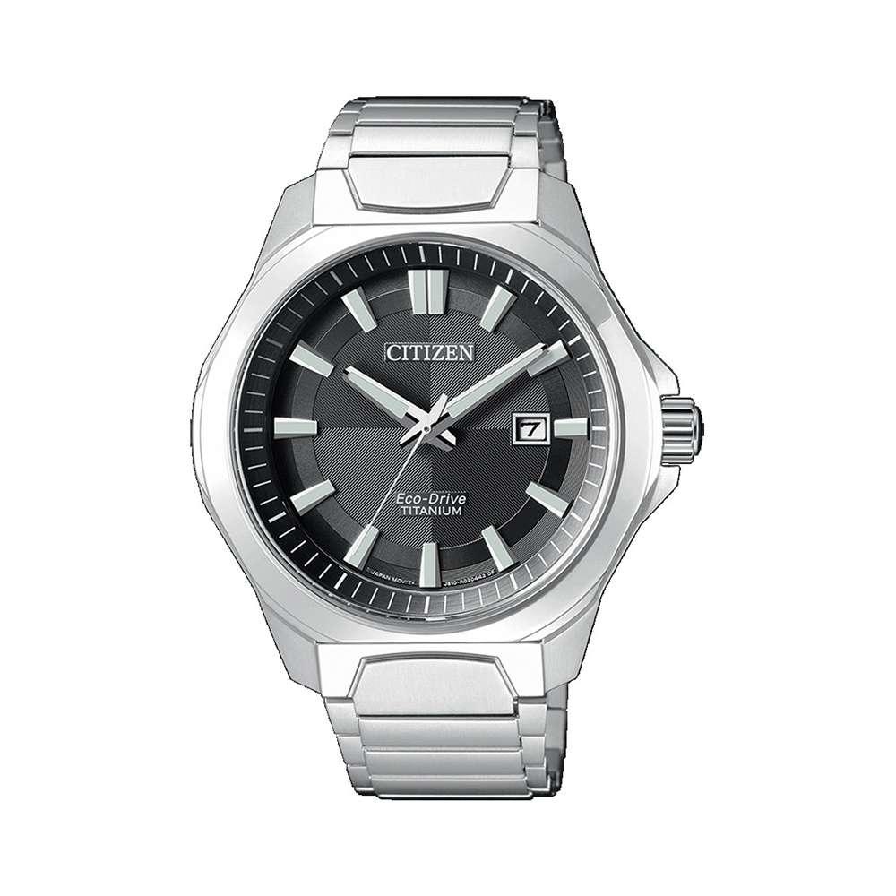 Đồng Hồ Citizen AW1540-53E Nam Titanium Eco-Drive Kính Sapphire Lịch Ngày  