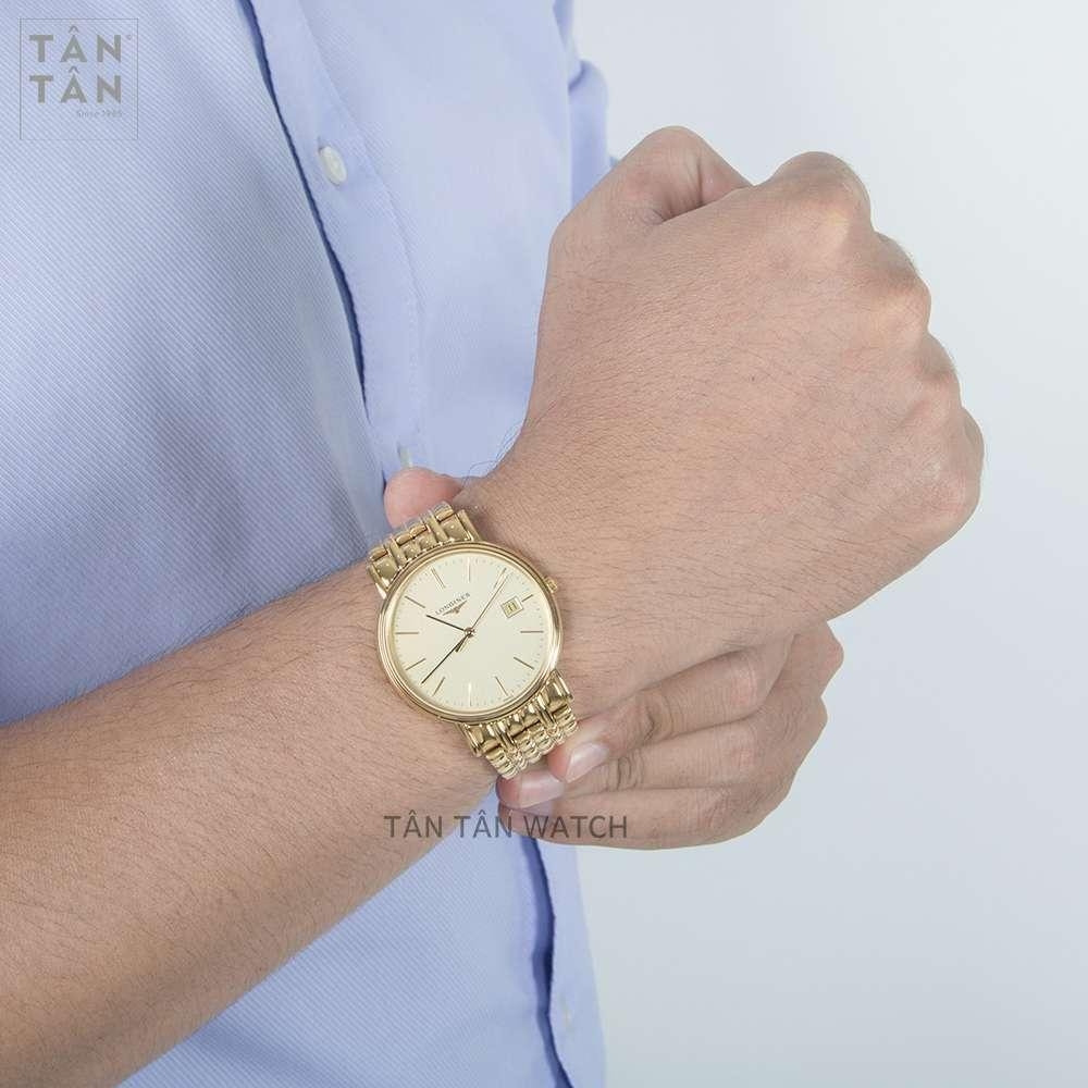 Đồng Hồ Longines L4.790.2.32.8 Nam Lịch Ngày Kính Sapphire 39mm