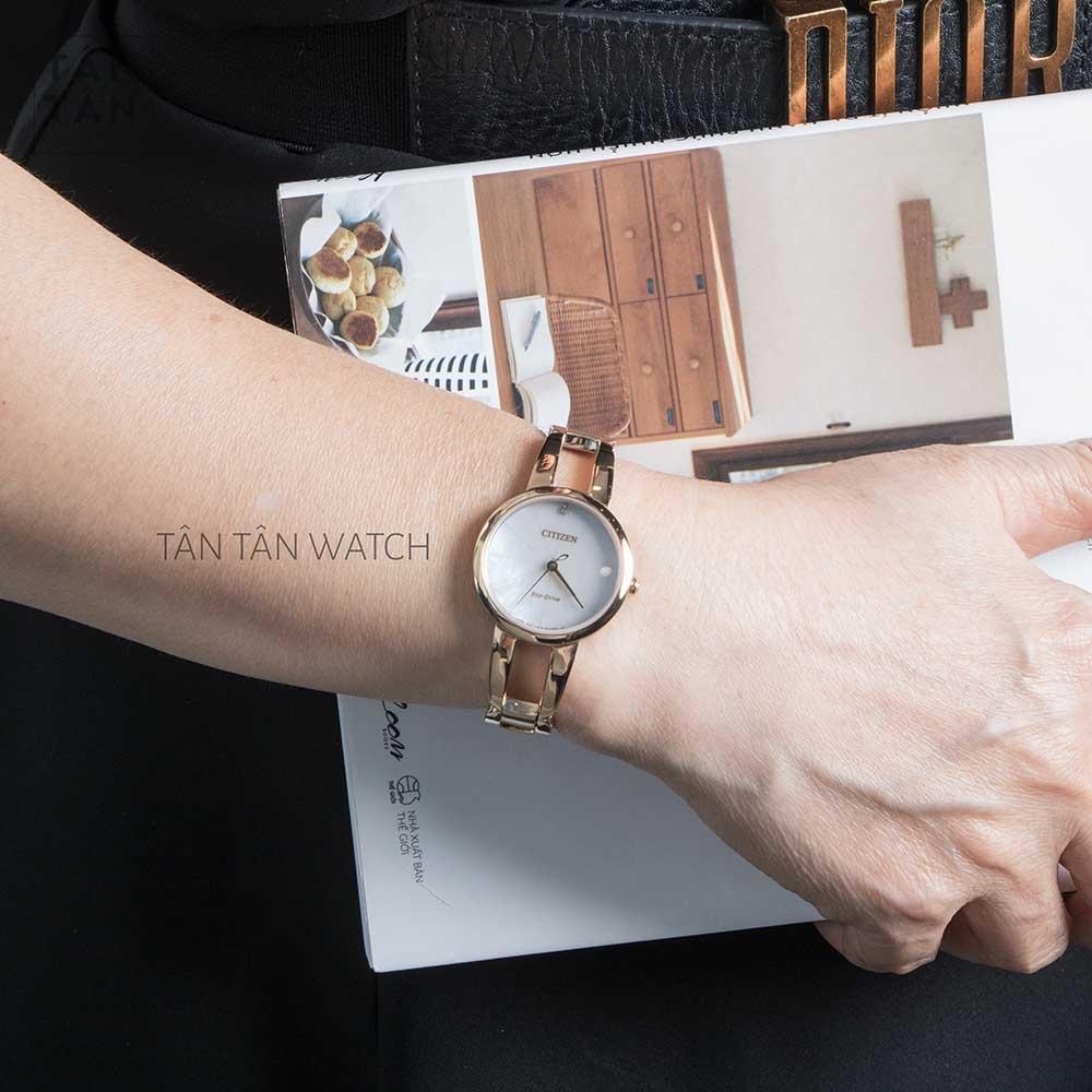 Đồng Hồ Citizen Eco-Drive EM0433-87D 27.5mm Nữ