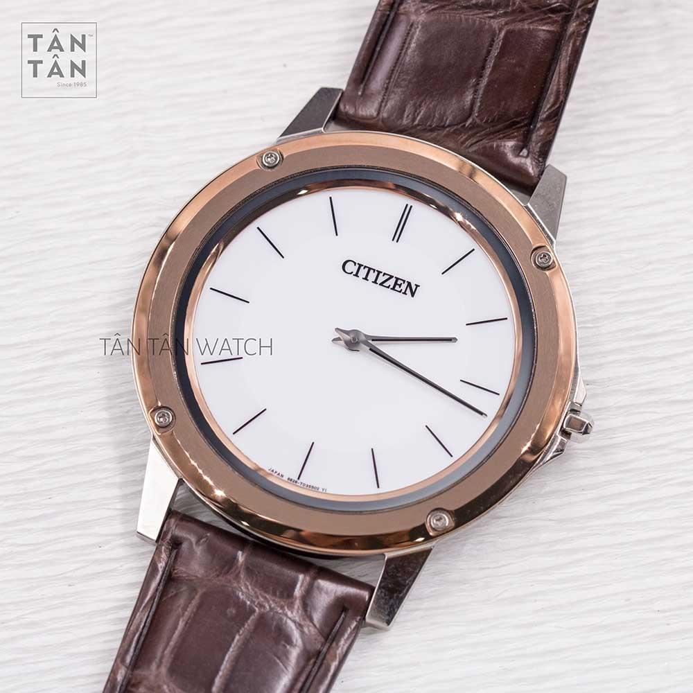 Đồng Hồ Citizen AR5026-05A Nam Siêu Mỏng Eco-Drive Kính Sapphire 39mm