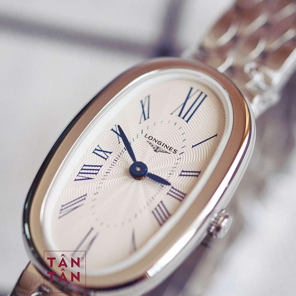 Đồng Hồ Longines L2.305.4.71.6 Nữ Kính Sapphire 18.9 x 29.4mm