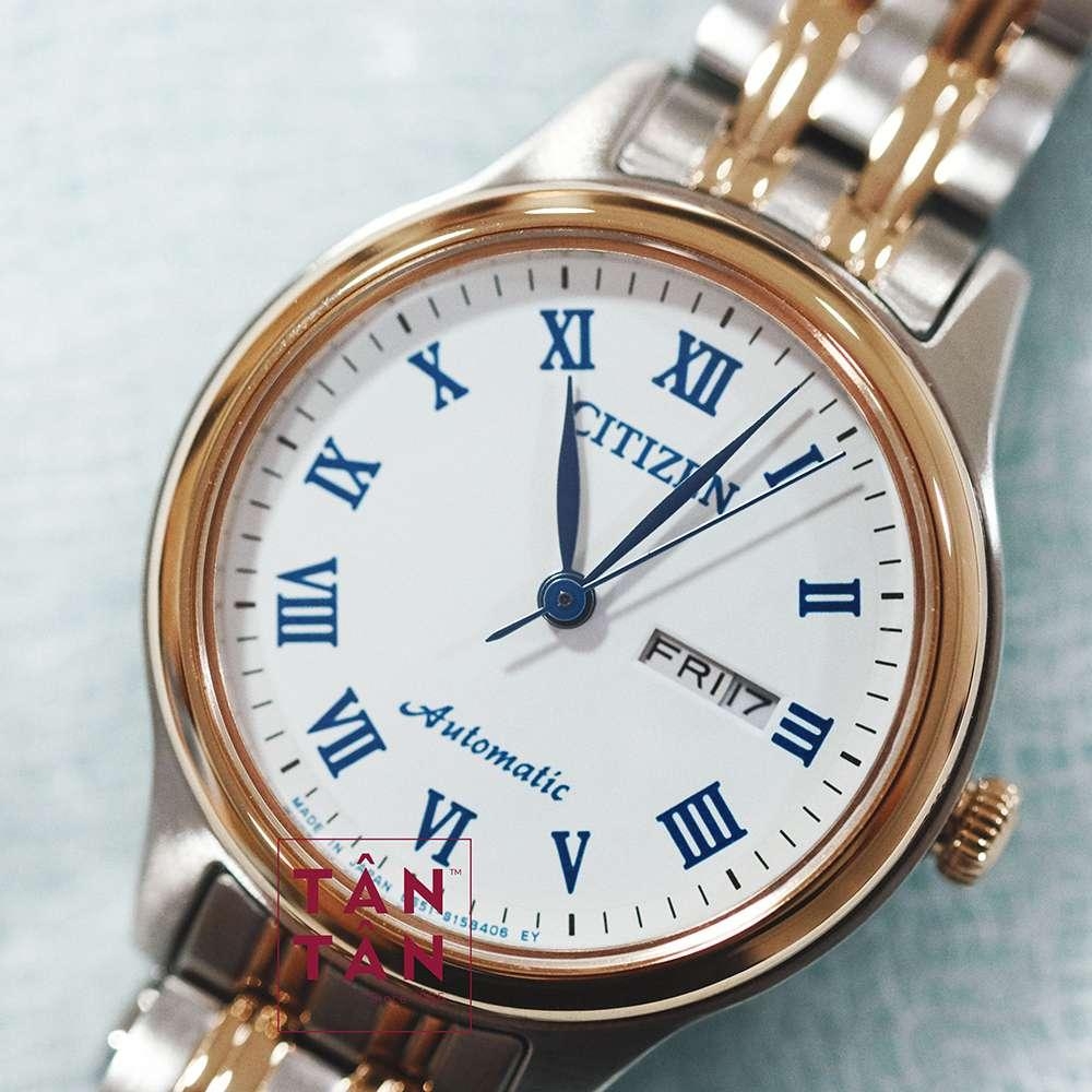 Đồng Hồ Citizen PD7136-80A Nữ Máy Cơ Kính Sapphire Lịch Thứ Ngày 29mm