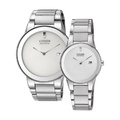 Đồng Hồ Cặp Citizen Eco-Drive AU1060-51A - GA1050-51A