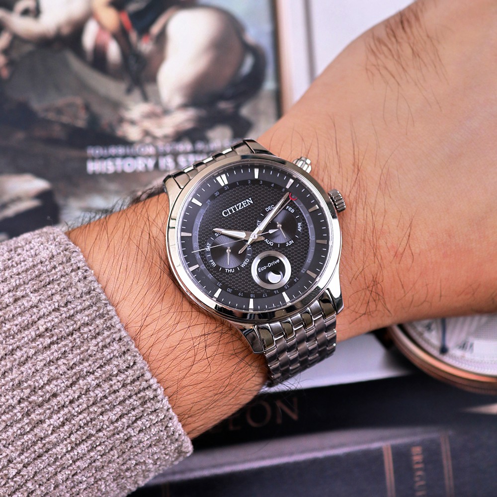Đồng Hồ Nam Citizen Eco-Drive Moon-phase AP1050-56E 42.2mm