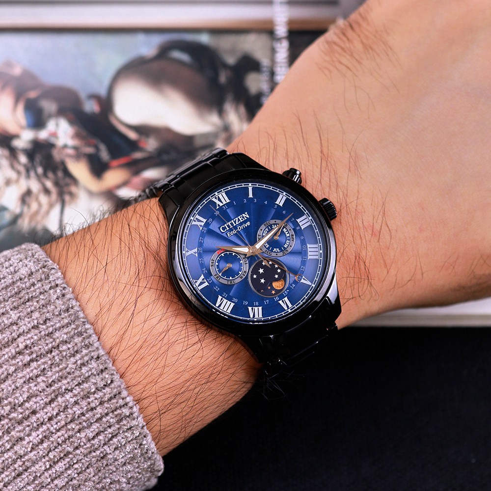 Đồng Hồ Nam Citizen Eco-Drive Moon-phase AP1055-87L 42.2mm