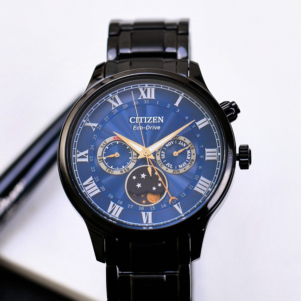 Đồng Hồ Nam Citizen Eco-Drive Moon-phase AP1055-87L 42.2mm