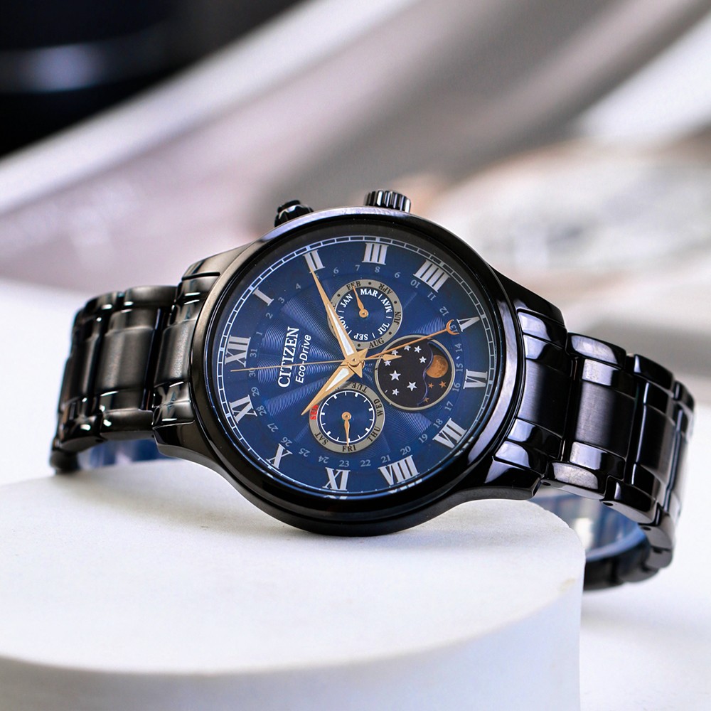 Đồng Hồ Nam Citizen Eco-Drive Moon-phase AP1055-87L 42.2mm