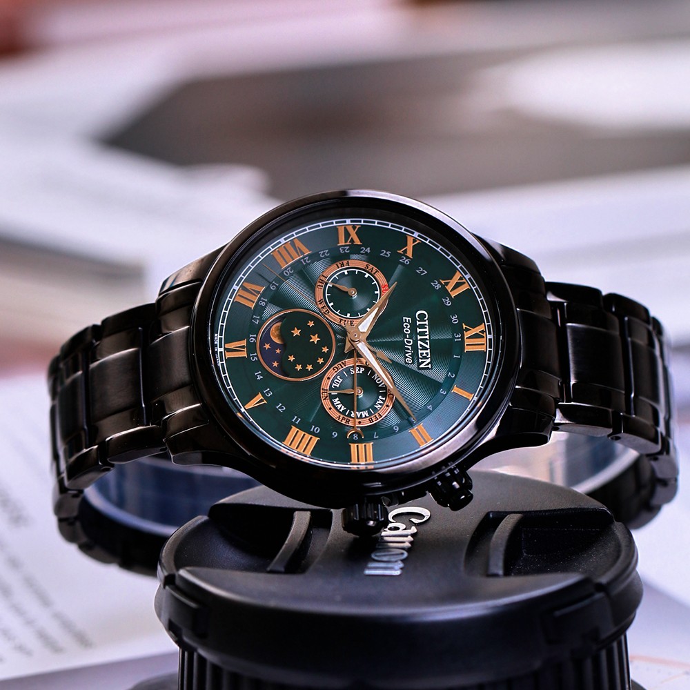 Đồng Hồ Nam Citizen Eco-Drive Moon-phase AP1055-87X 42.2mm