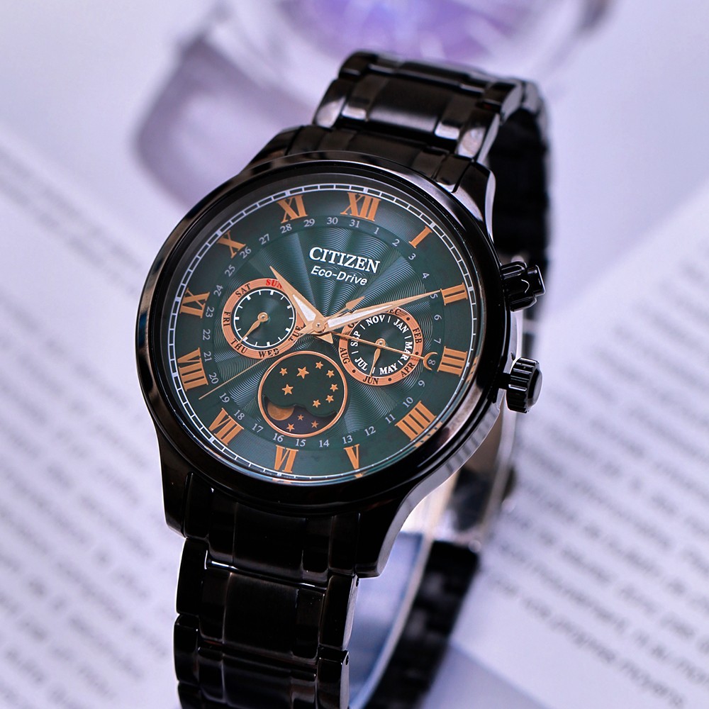 Đồng Hồ Nam Citizen Eco-Drive Moon-phase AP1055-87X 42.2mm