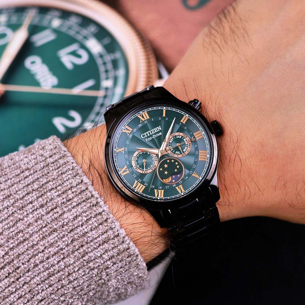 Đồng Hồ Nam Citizen Eco-Drive Moon-phase AP1055-87X 42.2mm