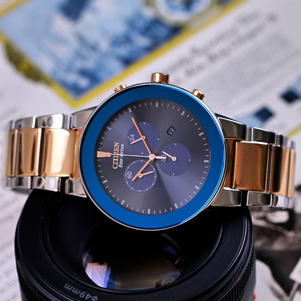 Đồng Hồ Nam Citizen Eco-Drive Chronograph AT2244-84L 43mm
