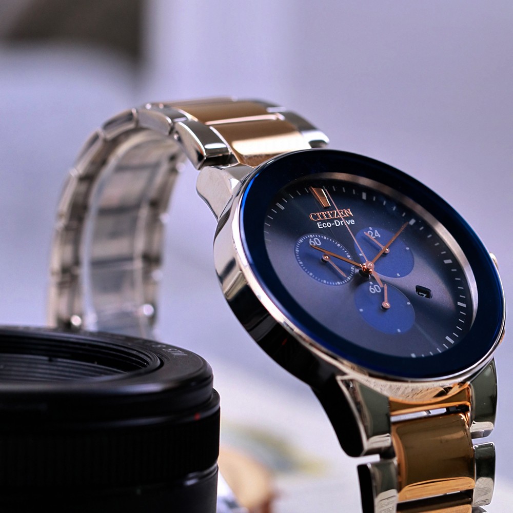 Đồng Hồ Nam Citizen Eco-Drive Chronograph AT2244-84L 43mm