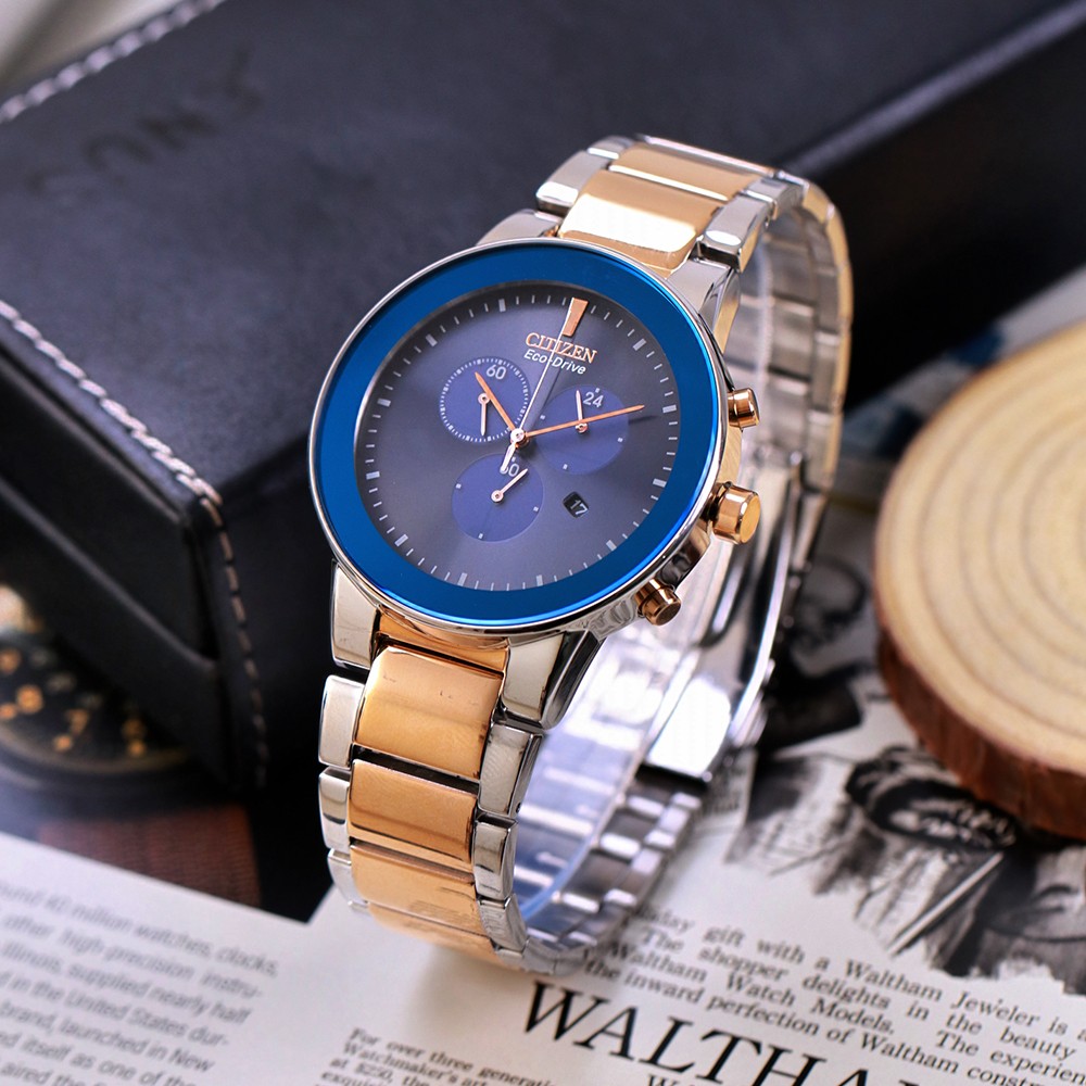 Đồng Hồ Nam Citizen Eco-Drive Chronograph AT2244-84L 43mm