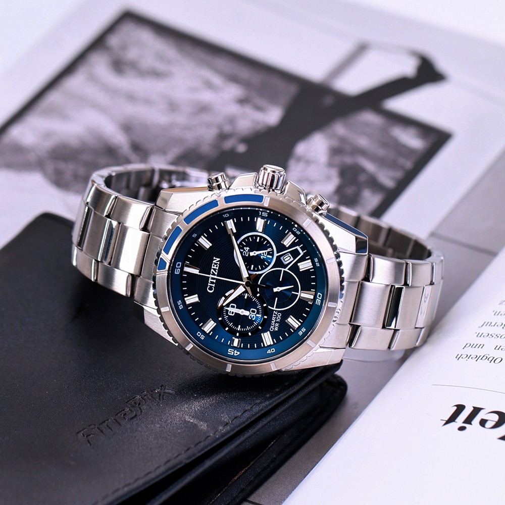 Đồng Hồ Nam Citizen Quartz Chronograph AN8201-57L 46.5mm
