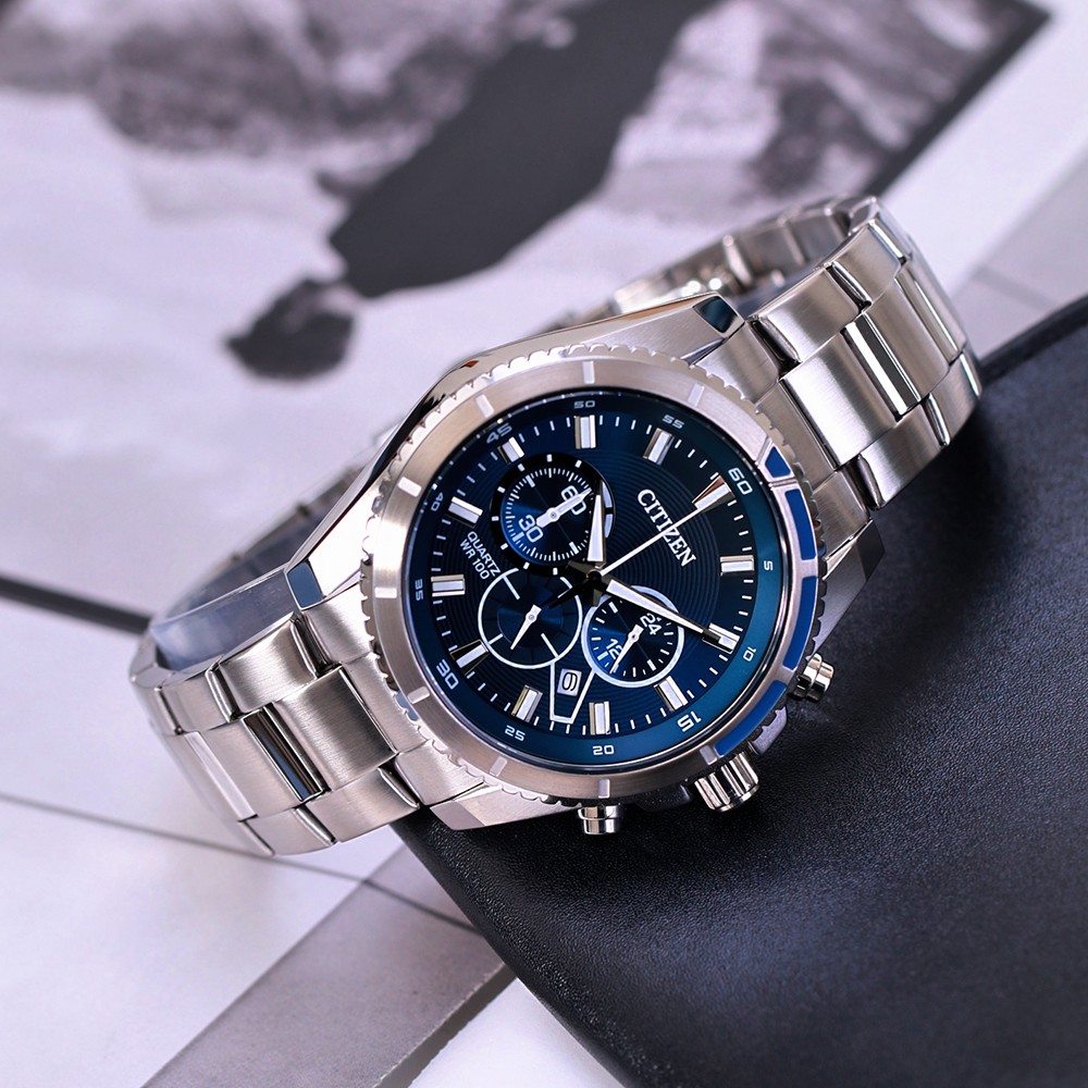Đồng Hồ Nam Citizen Quartz Chronograph AN8201-57L 46.5mm