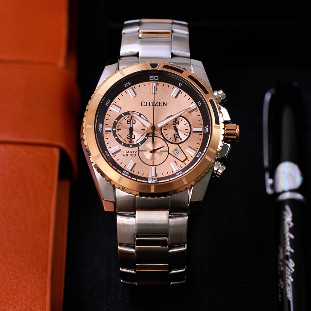 Đồng Hồ Nam Citizen Quartz Chronograph AN8204-59X 46.5mm