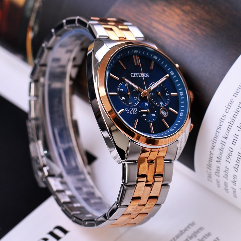 Đồng Hồ Nam Citizen Quartz Chronograph AN8216-50L 42mm