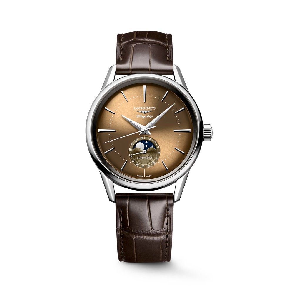 Đồng Hồ Nam Longines Flagship Heritage Moonphase L4.815.4.62.2 38.5mm
