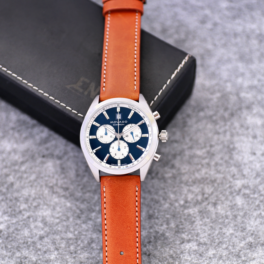 Đồng Hồ Nam Movado Heritage Datron Chronograph 3650181 41mm