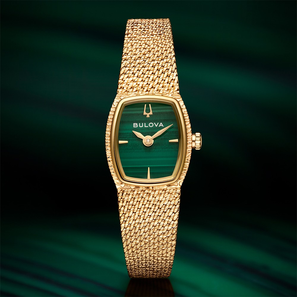 Đồng Hồ Nữ Bulova Classic Goddess of Time Malachite 97L184 17mm