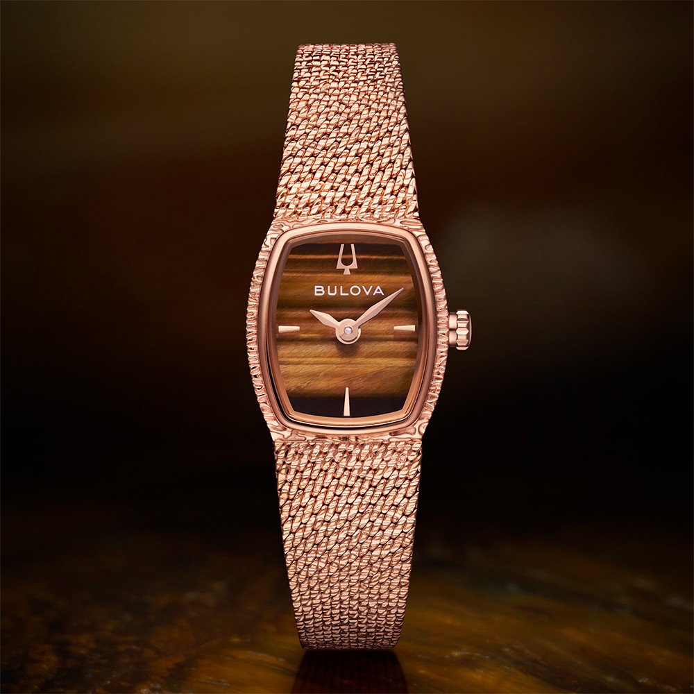 Đồng Hồ Nữ Bulova Classic Goddess of Time Tiger's Eye 97L185 17mm