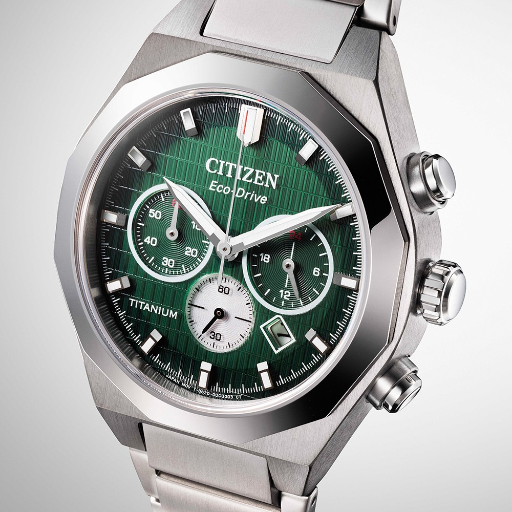 Đồng Hồ Nam Citizen Zenshin Senkei Eco-Drive Chronograph CA4691-59X 41mm