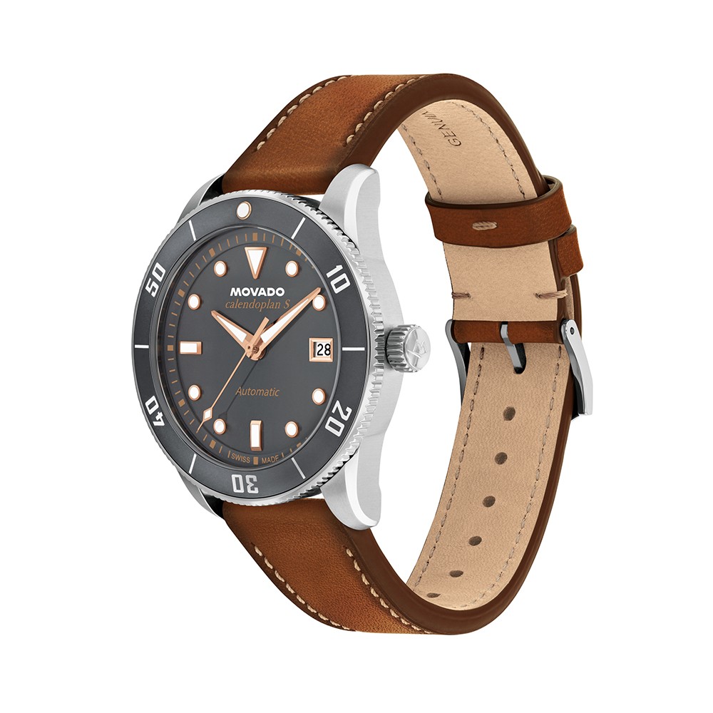 Đồng Hồ Nam Movado Heritage Calendoplan S Automatic 3650218 40mm