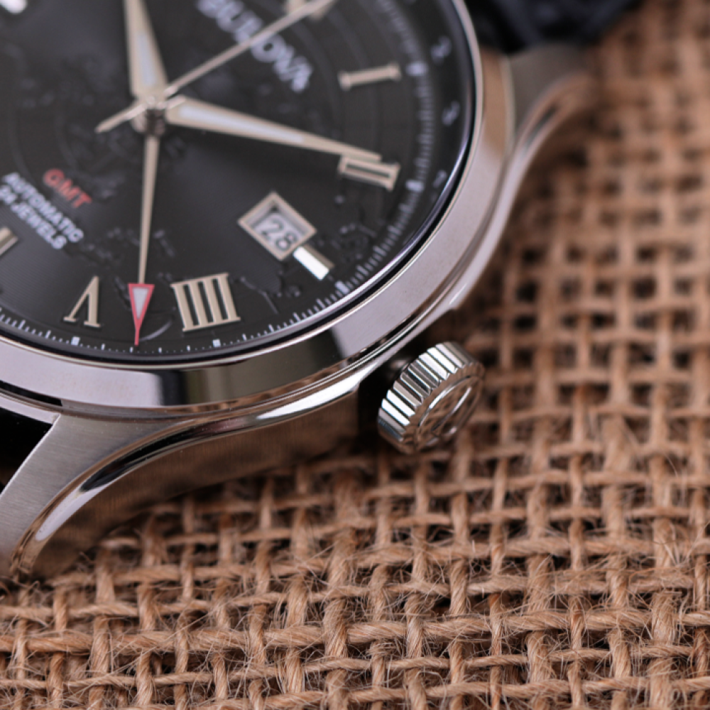 Đồng Hồ Nam Bulova Wilton GMT Automatic 96B387 43mm