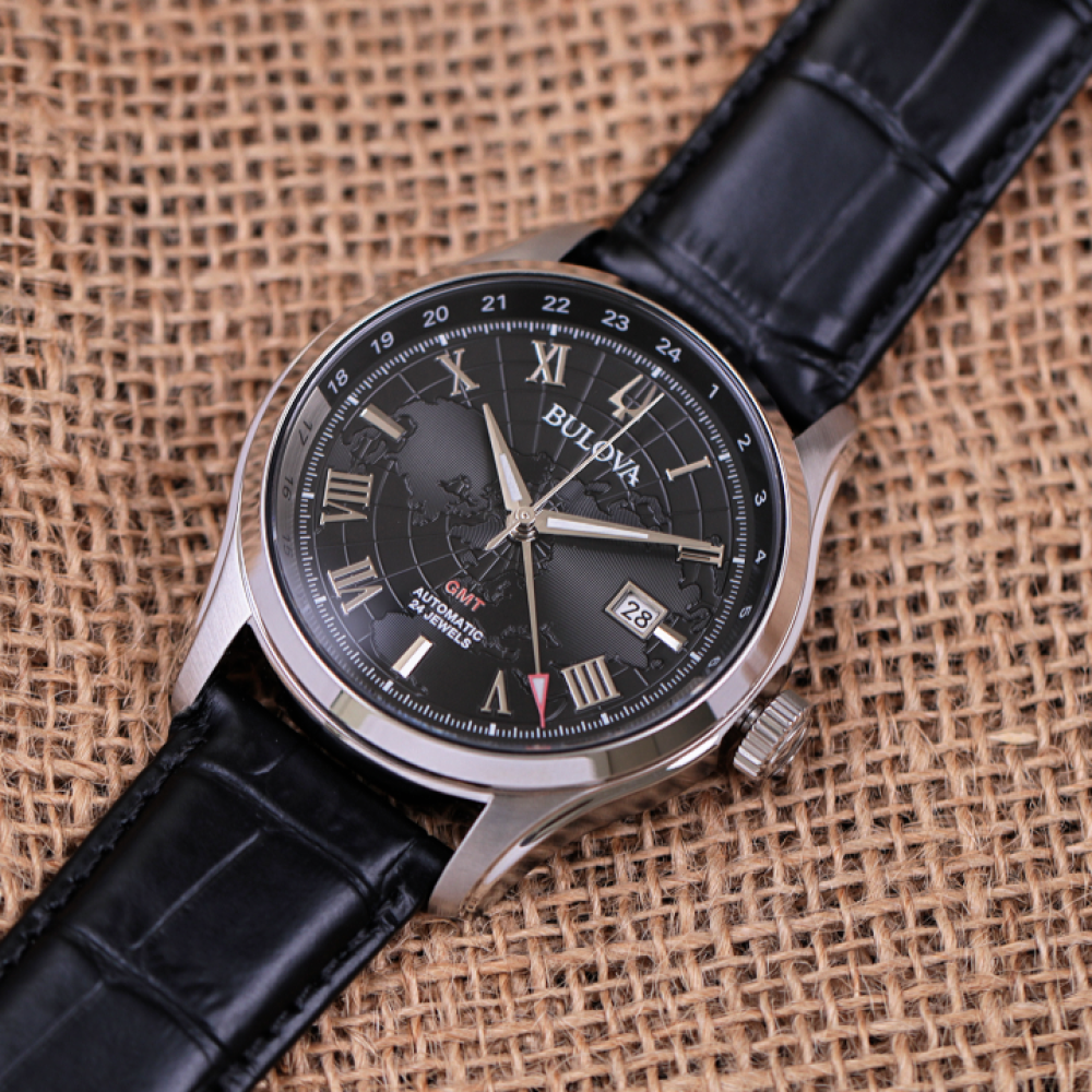 Đồng Hồ Nam Bulova Wilton GMT Automatic 96B387 43mm