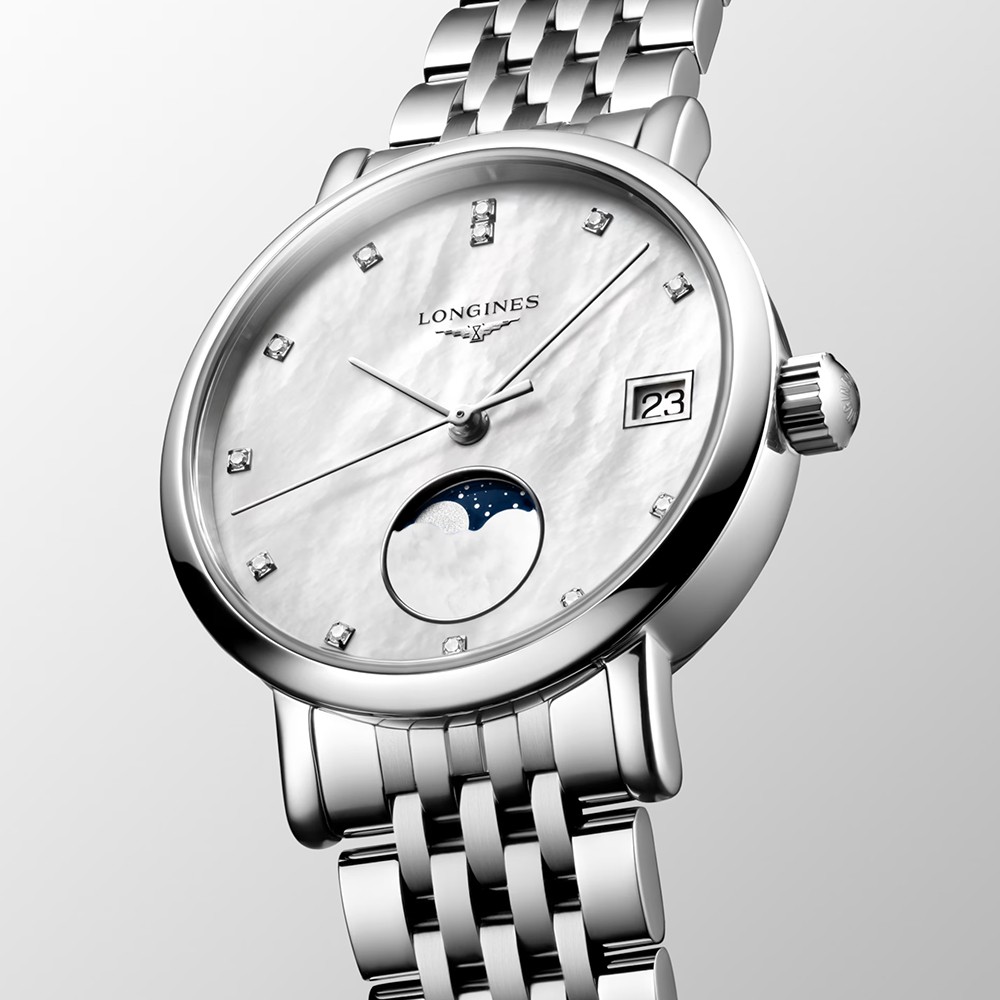 Đồng Hồ Nữ Longines Elegant Collection Moonphase L4.330.4.87.6 30mm