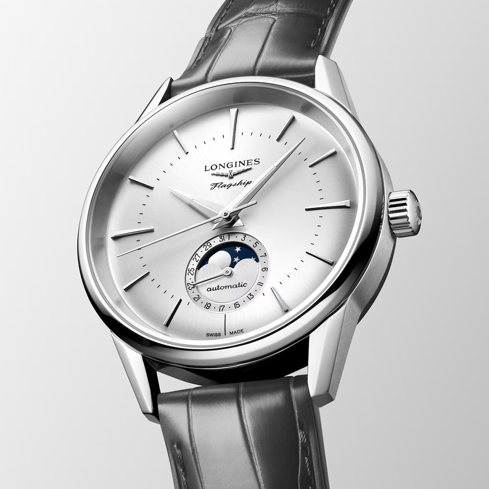 Đồng Hồ Nam Longines Flagship Heritage Moonphase L4.815.4.72.2 38.5mm