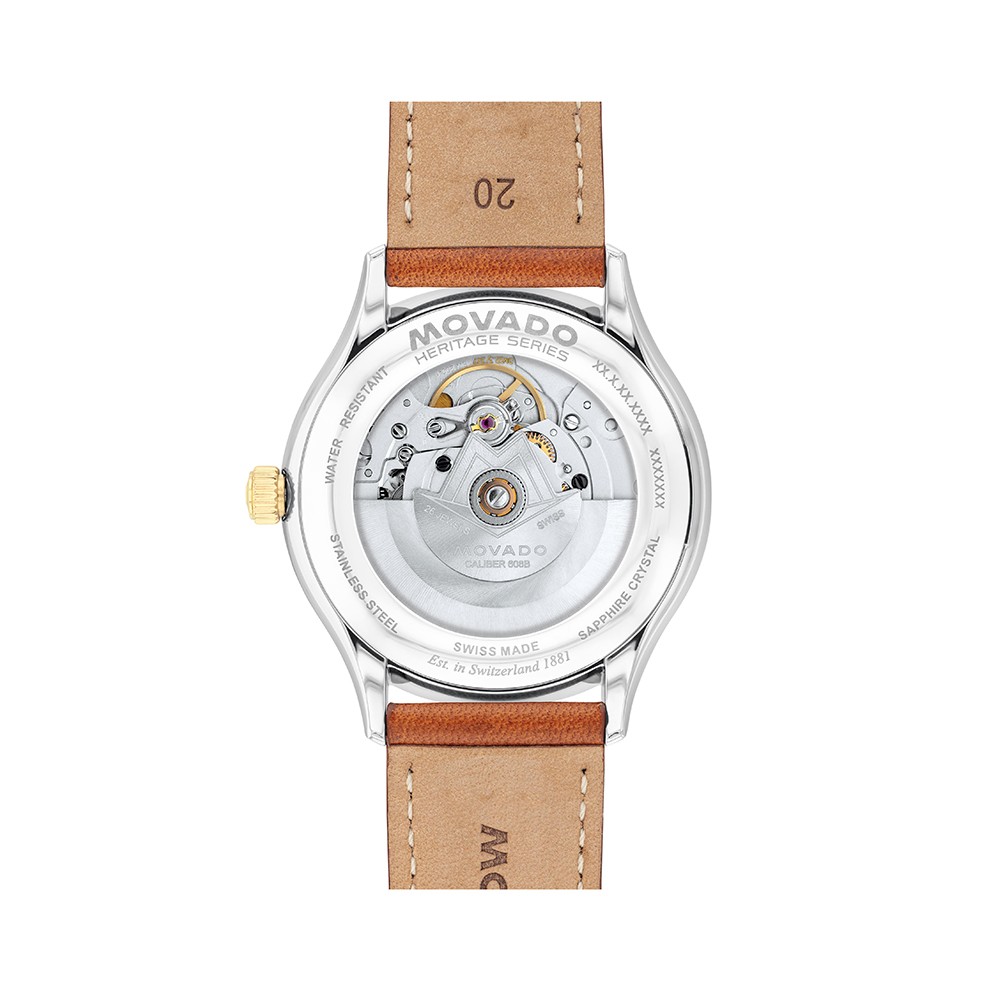 Đồng Hồ Nam Movado Heritage Calendoplan Automatic 3650229 40mm
