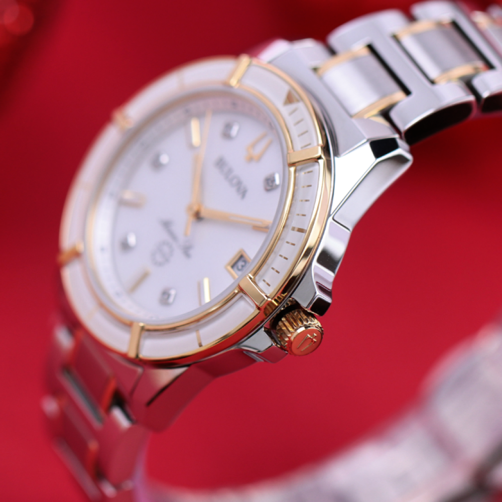 Đồng Hồ Nữ Bulova Marine Star 98P186 34mm