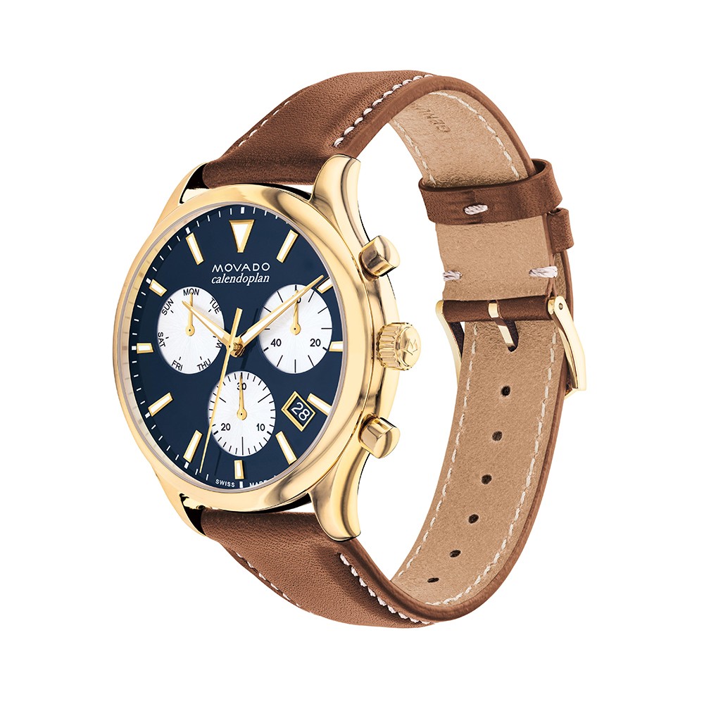 Đồng Hồ Nam Movado Heritage Calendoplan Chronograph 3650148 43mm