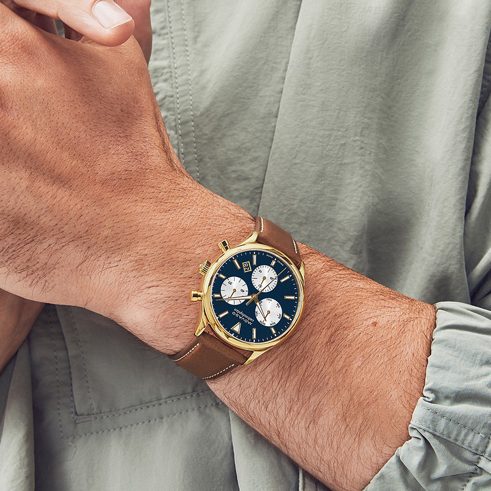 Đồng Hồ Nam Movado Heritage Calendoplan Chronograph 3650148 43mm