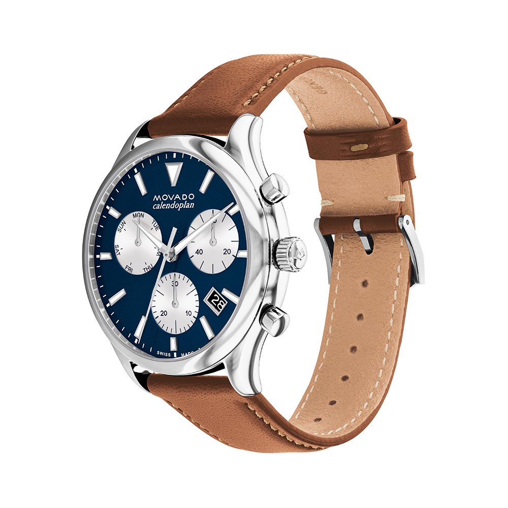 Đồng Hồ Nam Movado Heritage Calendoplan Chronograph 3650161 43mm