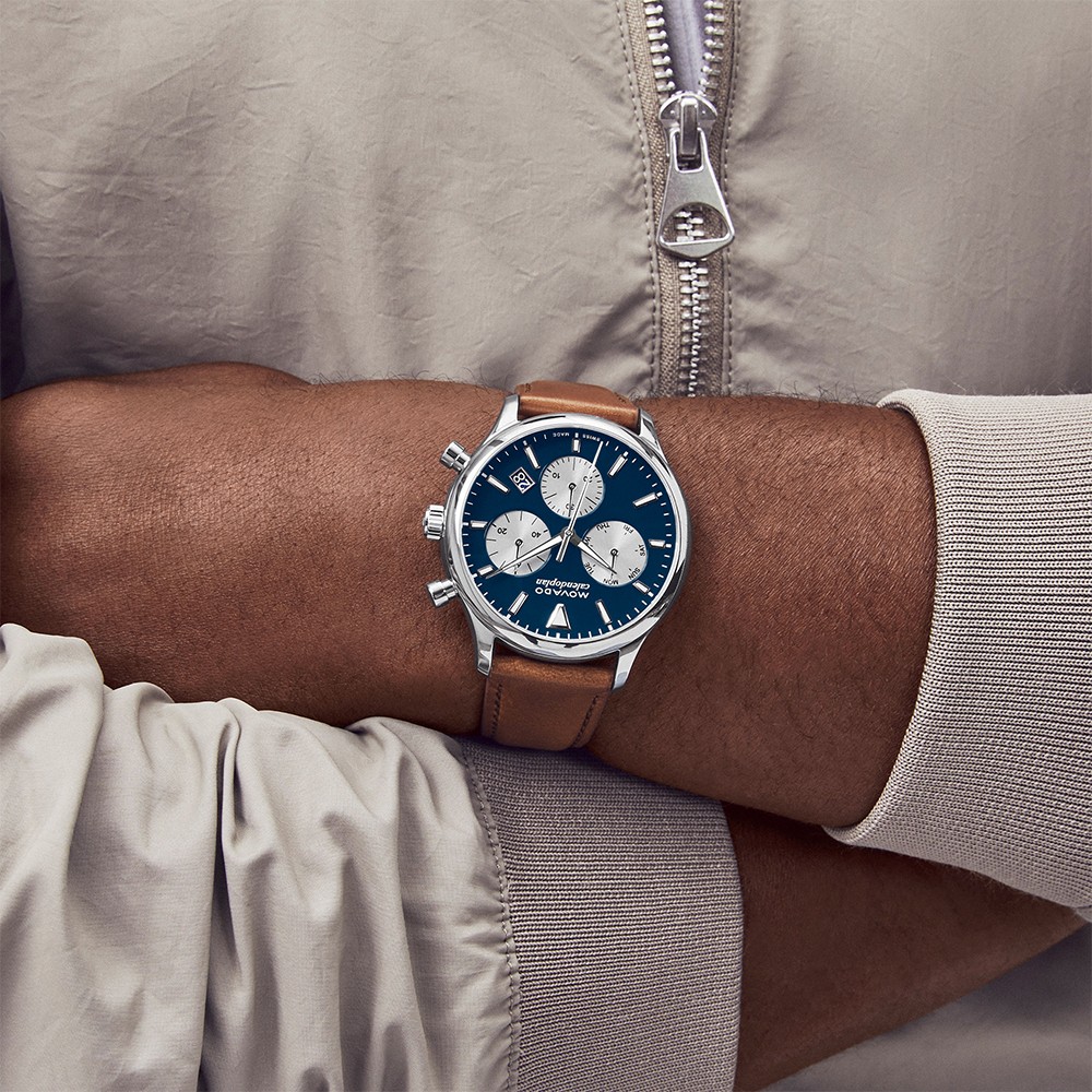 Đồng Hồ Nam Movado Heritage Calendoplan Chronograph 3650161 43mm