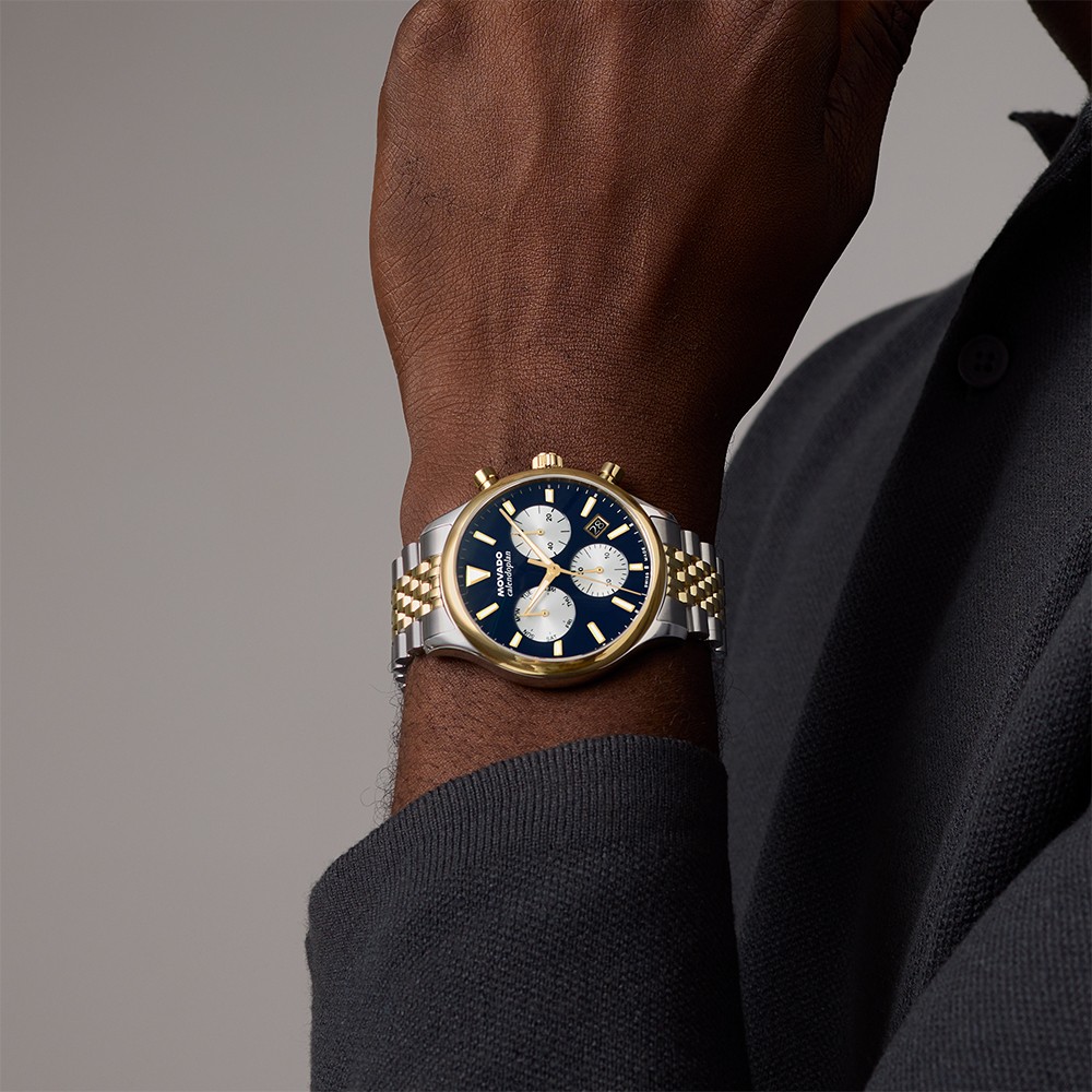 Đồng Hồ Nam Movado Heritage Calendoplan Chronograph 3650211 43mm