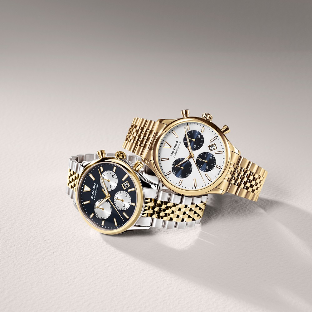 Đồng Hồ Nam Movado Heritage Calendoplan Chronograph 3650211 43mm