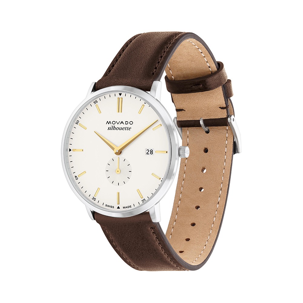 Đồng Hồ Nam Movado Heritage Silhouette 3650187 40mm