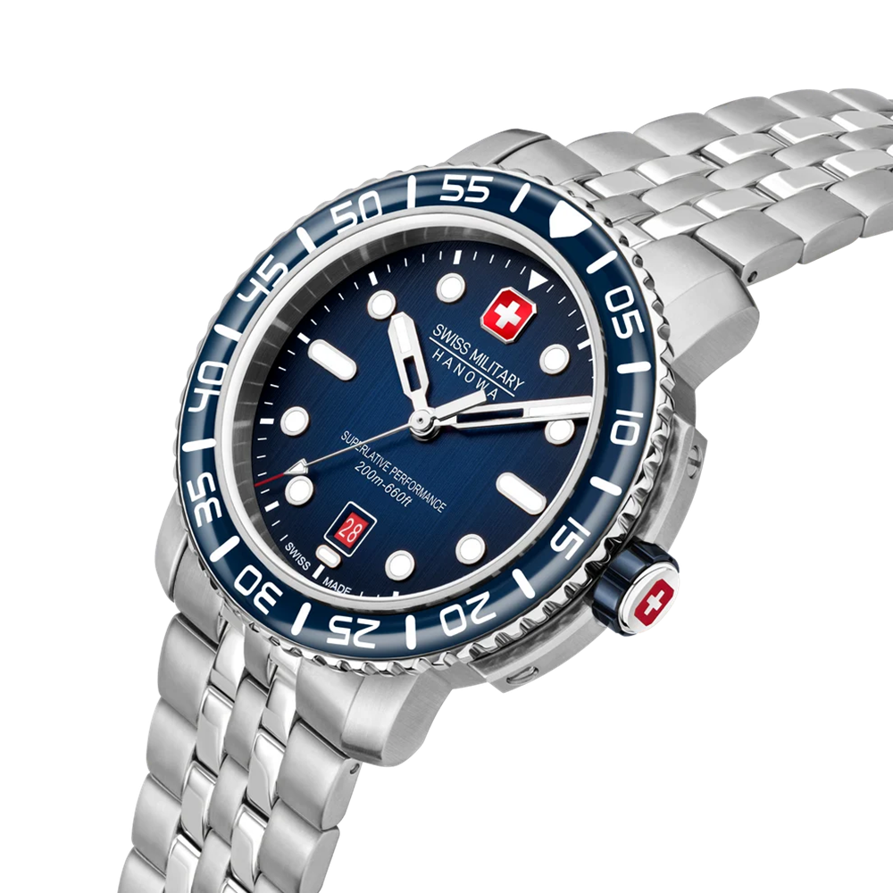 Đồng hồ nam Swiss Military Hanowa Black Marlin SMWGH0001703 44mm