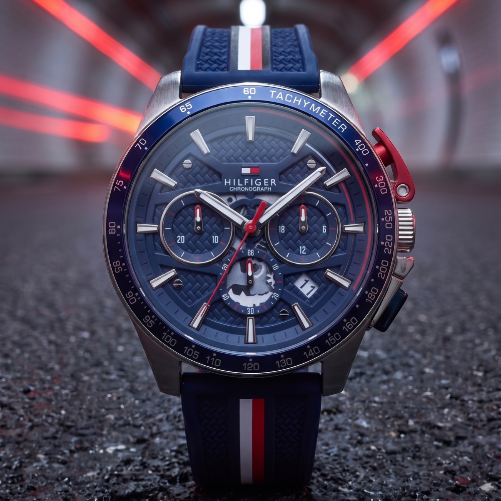Đồng Hồ Nam Tommy Hilfiger Bank Skeleton Chronograph 1792292 44mm