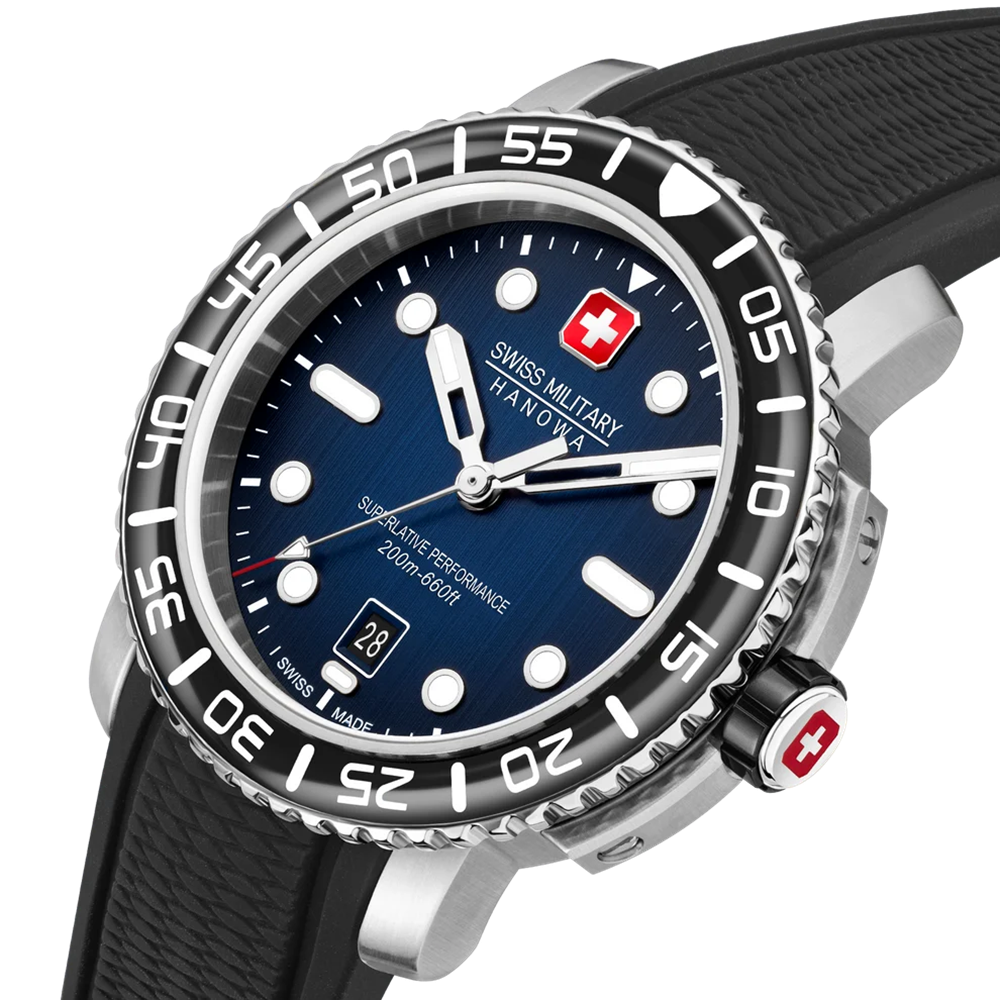 Đồng hồ nam Swiss Military Hanowa BLACK MARLIN SMWGN0001706 44mm