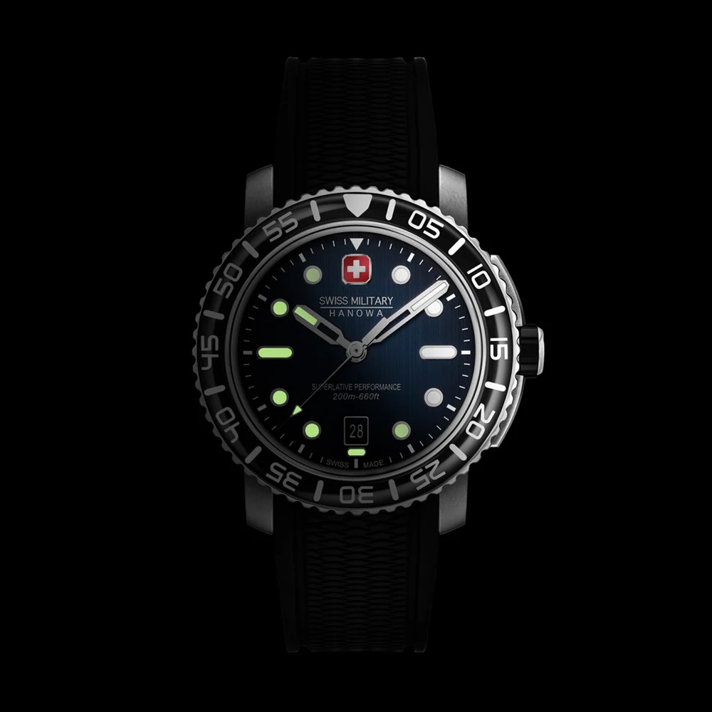 Đồng hồ nam Swiss Military Hanowa BLACK MARLIN SMWGN0001706 44mm