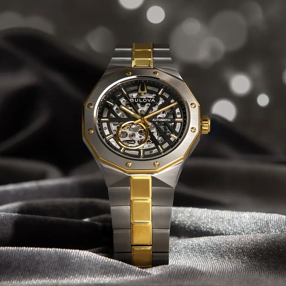 Đồng Hồ Nam Bulova Prestige Automatic Skeleton 98A339 42mm