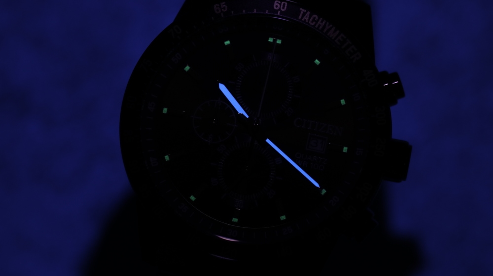 Đồng hồ Citizen AN3605-55X - Bộ kim và cọc số có khả năng phát sáng