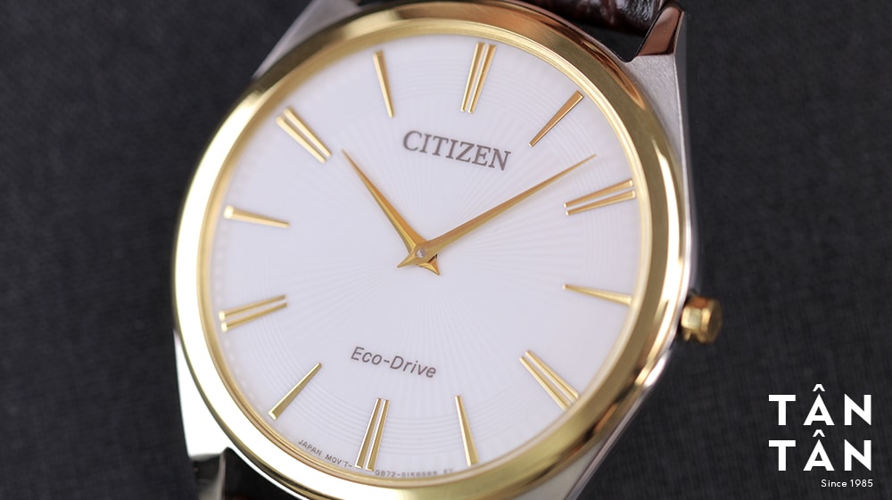 Đồng hồ CitizenAR3074-03A Mặt số sử dụng họa tiết Guilloche độc đáo